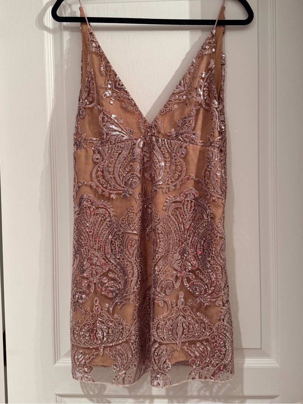 Free People Rose Gold Sequin Dress